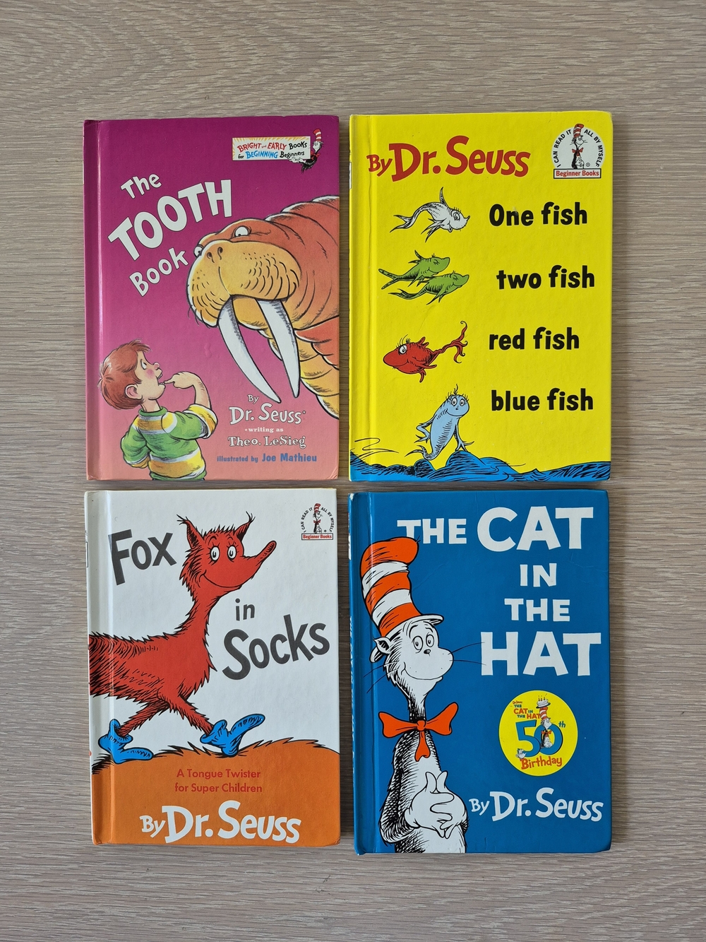 Four classic Dr. Seuss hardcover beginner books